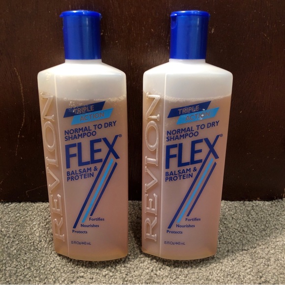 X2 Revlon Triple Action Flex Balsam & Protein Shampoo, Normal to Dry Hair, 15oz - Picture 1 of 7